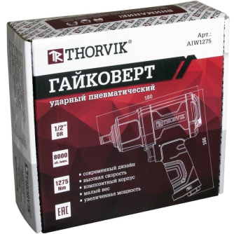 Купить Пневматический ударный гайковерт THORVIK 1/2"DR 8000   AIW1275 фото №4