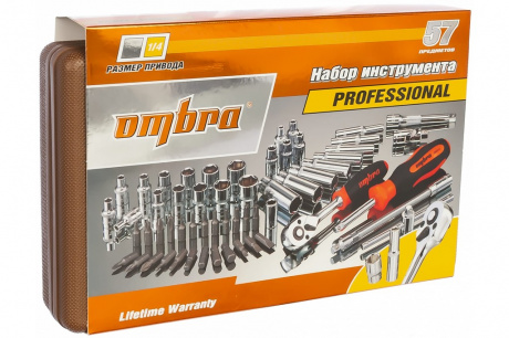 Купить Набор универсального инструмента OMBRA 1/4"DR (57 предм.)   OMT57S фото №2