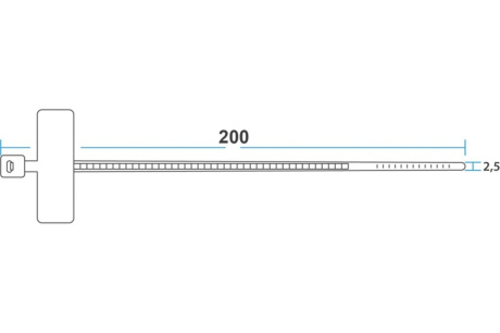 Купить Хомут  стяжки  REXANT 07-0206 под маркер 200х2 5мм белый  100шт фото №5