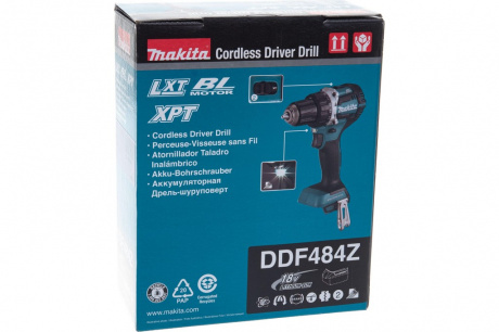 Купить Дрель аккумуляторная Makita DDF 484 Z Li-ion фото №5