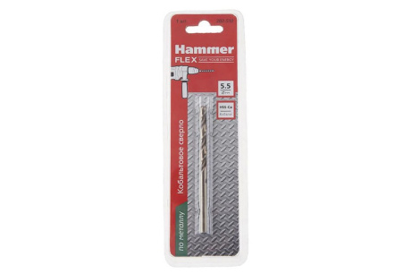 Купить Сверло Hammer Flex 202-510 DR CO 5 5мм*40мм кобальт M35  DIN338  HRC65-70 59144 фото №4