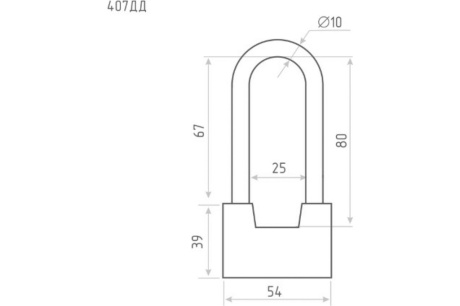 Купить Навесной замок НОРА-М ЗН-407ДД-60 мм 3кл. 13801 фото №4