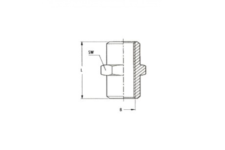 Купить Переходник GAV 1225/3 280/5  F1/4*F1/4"  цилиндрическая муфта  10045 фото №2